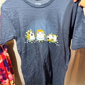 Star Wars Porg Navy Blue Graphic Tee - Short Sleeve